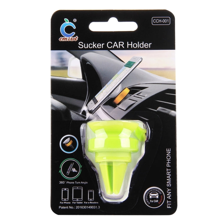 Universal 360 Degrees Rotation Car Air Vent Mount Sucker Holder Stand, Sucker Diameter: 3.5 cm, Holder Height: 4.5cm, For Tablets, iPhone, Samsung, Huawei, Xiaomi, HTC and Other Smart Phones
