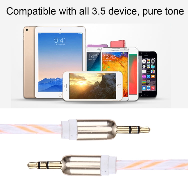 Double Color Metal Head 3.5mm Male to Male Plug Jack Stereo AUX Audio Cable for iPhone / iPad / Samsung / MP3 / MP4 / Laptop, Cable Length: 90cm