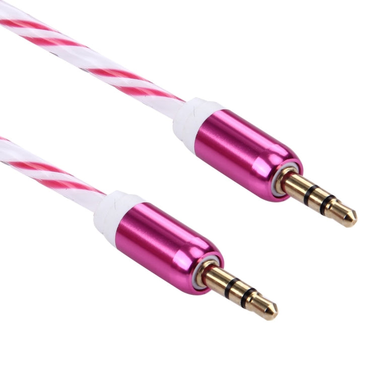 Double Color Metal Head 3.5mm Male to Male Plug Jack Stereo AUX Audio Cable for iPhone / iPad / Samsung / MP3 / MP4 / Laptop, Cable Length: 90cm
