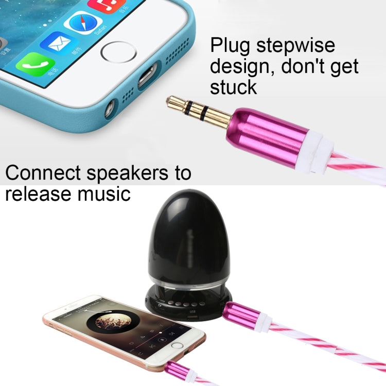 Double Color Metal Head 3.5mm Male to Male Plug Jack Stereo AUX Audio Cable for iPhone / iPad / Samsung / MP3 / MP4 / Laptop, Cable Length: 90cm