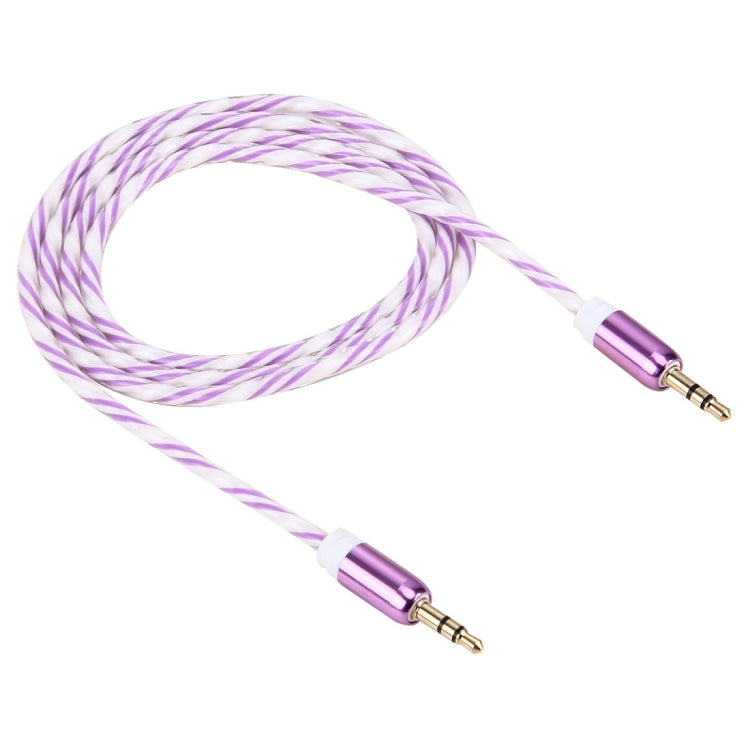 Double Color Metal Head 3.5mm Male to Male Plug Jack Stereo AUX Audio Cable for iPhone / iPad / Samsung / MP3 / MP4 / Laptop, Cable Length: 90cm