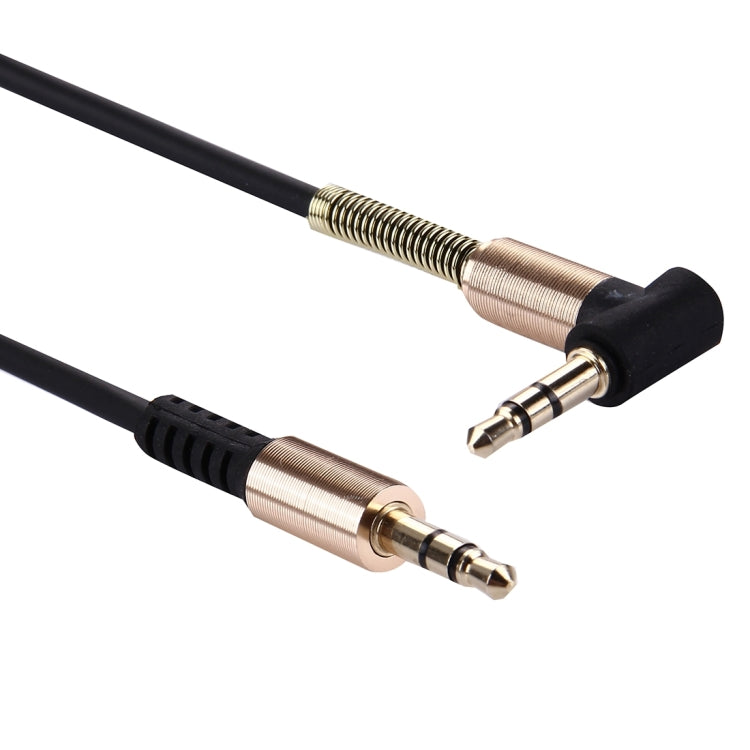 3.5mm Jack Male to Male Plug Stereo Audio AUX Retractable Coiled Cable with Metal Spring for iPhone, iPad, Samsung, MP3, MP4, Sound Card, TV, Radio-recorder, etc.Coiled Cable Stretches to 1.6m