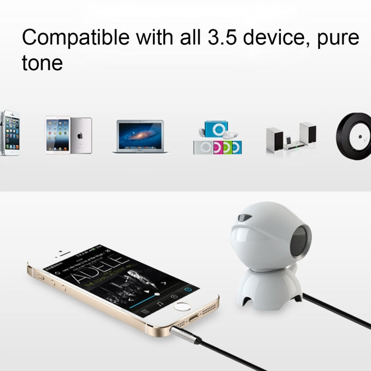 3.5mm Jack Male to Male Plug Stereo Audio AUX Retractable Coiled Cable with Metal Spring for iPhone, iPad, Samsung, MP3, MP4, Sound Card, TV, Radio-recorder, etc.Coiled Cable Stretches to 1.6m