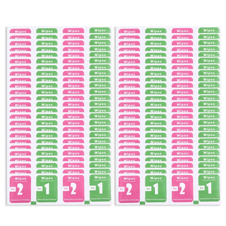 100 PCS Dry-Wet Wipes Screen Protectors Accessories Alcohol for Pad Mobile Phone Watch Screen Cleaning Cloth
