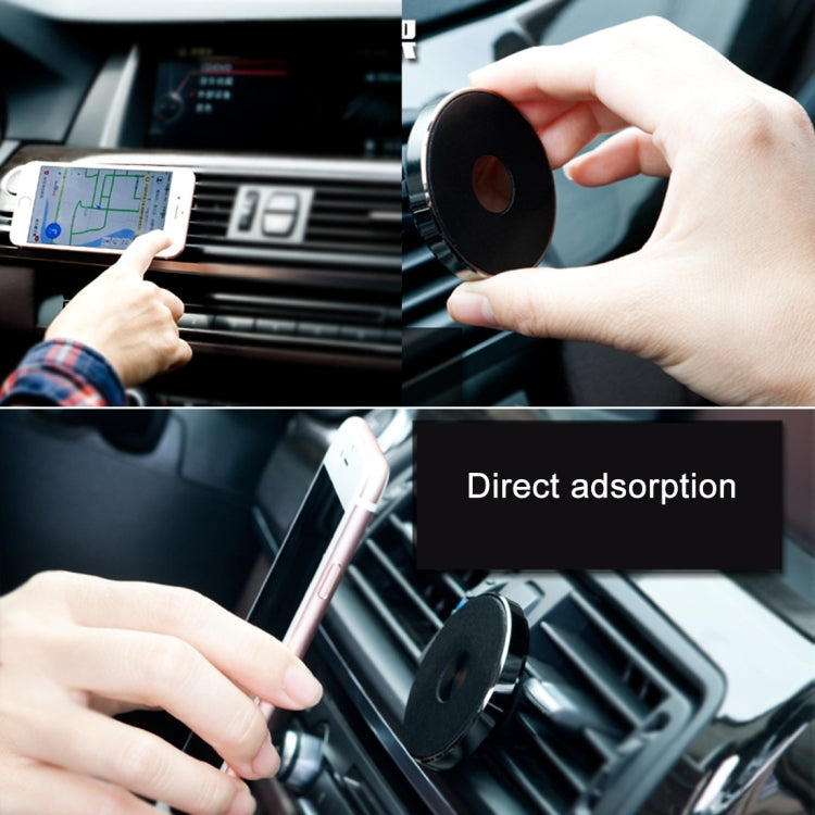 ASZUNE 360 Degree Rotatable Universal SC Nanometer Micro-suction Car Air Vent Phone Holder Stand, For 3.5 - 5.5 inch Mobile Phones(Black)