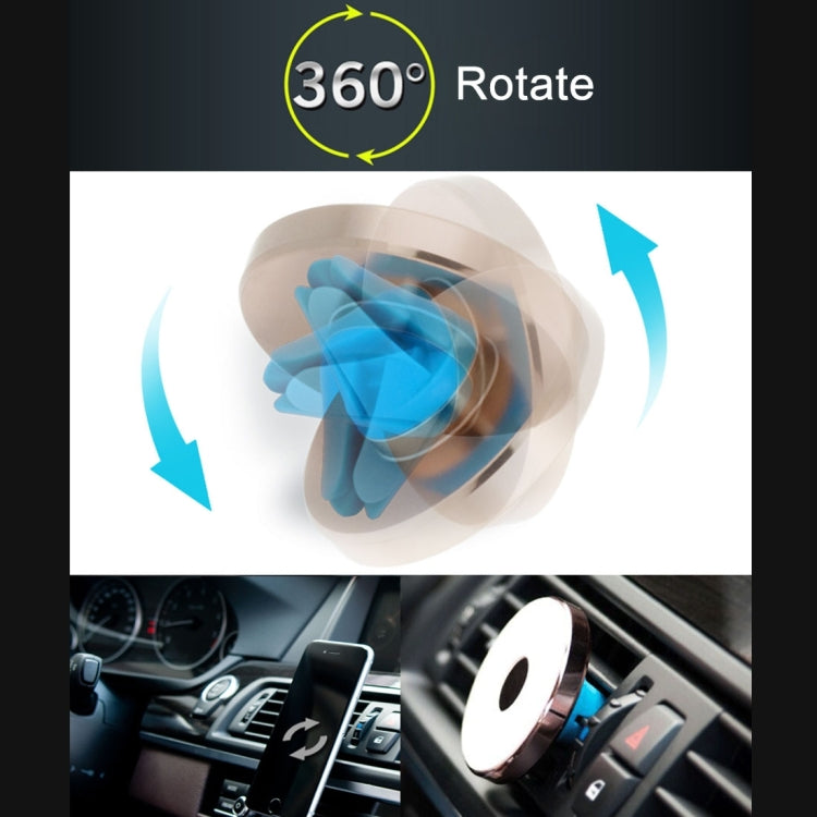 ASZUNE 360 Degree Rotatable Universal SC Nanometer Micro-suction Car Air Vent Phone Holder Stand, For 3.5 - 5.5 inch Mobile Phones(Black)