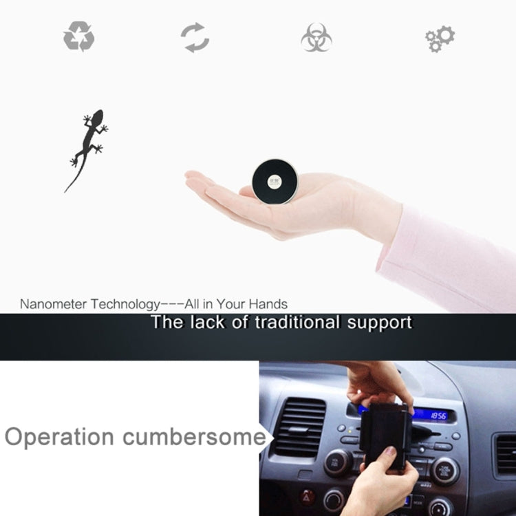 ASZUNE 360 Degree Rotatable Universal SC Nanometer Micro-suction Car Air Vent Phone Holder Stand, For 3.5 - 5.5 inch Mobile Phones(Black)