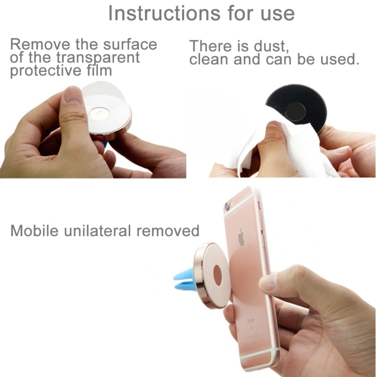 ASZUNE 360 Degree Rotatable Universal SC Nanometer Micro-suction Car Air Vent Phone Holder Stand, For 3.5 - 5.5 inch Mobile Phones(Black)