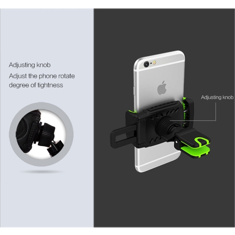 IDMIX M01 Universal Perfume Groove Car Air Vent Mount Phone Navigation Holder(Black + Green), For iPhone, Samsung, Sony, Huawei, Xiaomi and Other Smartphones