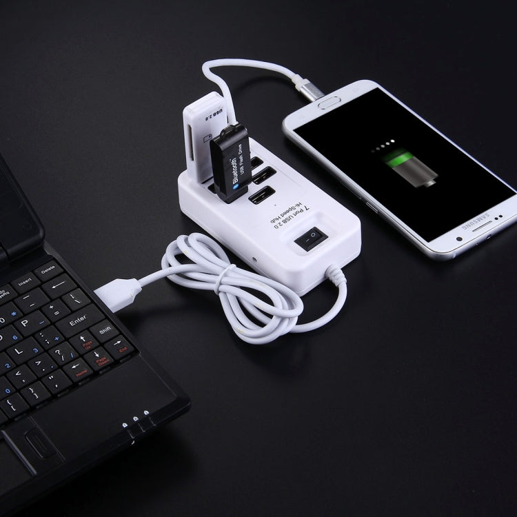 USB 2.0 to 7 Ports USB 2.0 High Speed 480 Mbps HUB with Power Switch