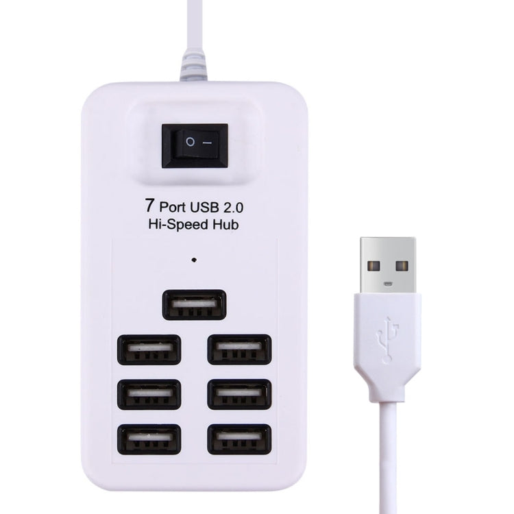 USB 2.0 to 7 Ports USB 2.0 High Speed 480 Mbps HUB with Power Switch