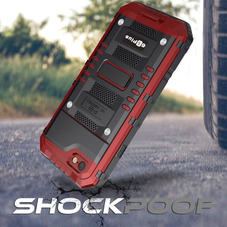 Waterproof Dustproof Shockproof Zinc Alloy + Silicone Case for iPhone 6 Plus & 6s Plus