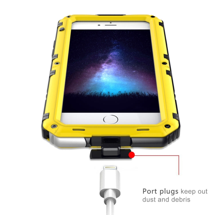 Waterproof Dustproof Shockproof Zinc Alloy + Silicone Case for iPhone 6 Plus & 6s Plus