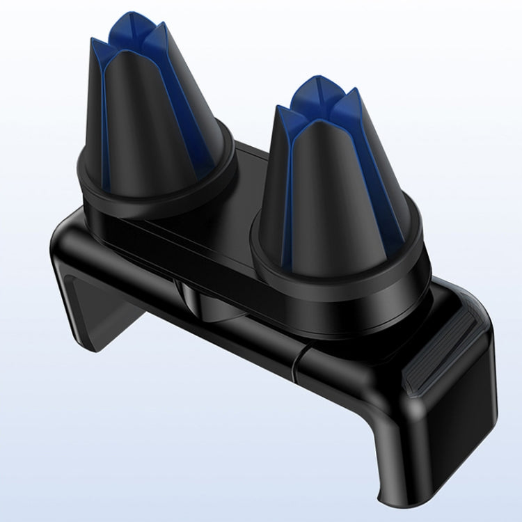 TOTUDESIGN DCTV-13 Exquisite Series 360 Degree Rotating Car Double Clip Air Outlet 4.7 - 6.5 inch Mobile Phone Bracket
