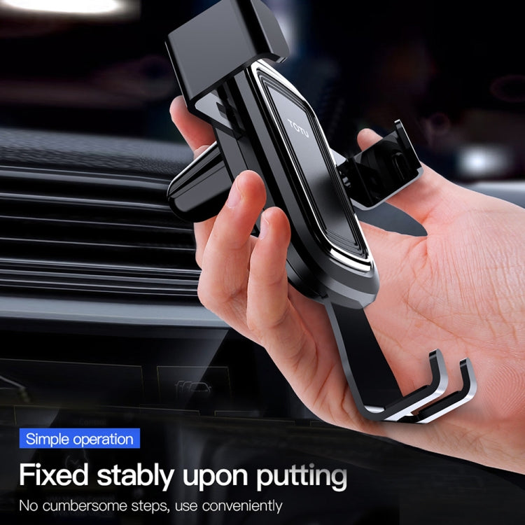 TOTUDESIGN DCTV-04 U Sheild Series Car Gravity Air Outlet Mount Bracket (Silver)