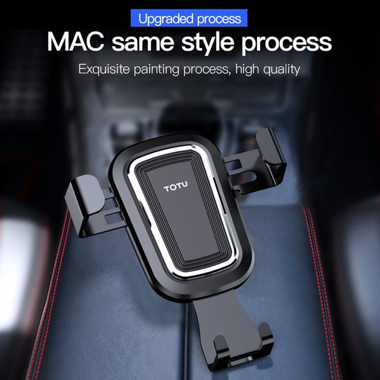 TOTUDESIGN DCTV-04 U Sheild Series Car Gravity Air Outlet Mount Bracket (Silver)