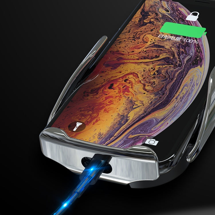 HAMTOD C20 15W Adjustable QI Smart Sensor Car Wireless Charging Holder for 4.6-7 inch Mobile Phones, with Suction Cup