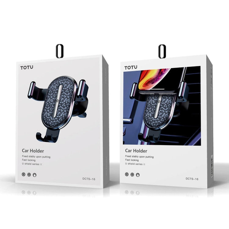 TOTUDESIGN DCTS-16 U Shield Series II Gravity Sensing Car Air Outlet Phone Holder, Suitable for 4-6.4 inch Smartphones