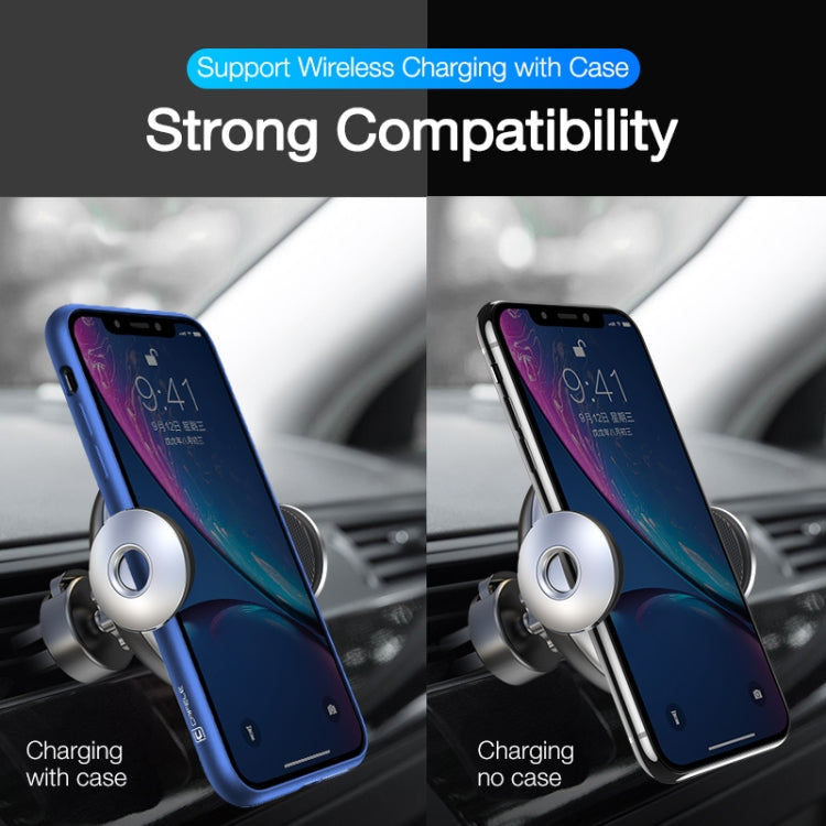 CAFELE 360 Degrees Rotating Car Air Outlet Phone Holder, Support 15W Qi Standard Wireless Charge Function