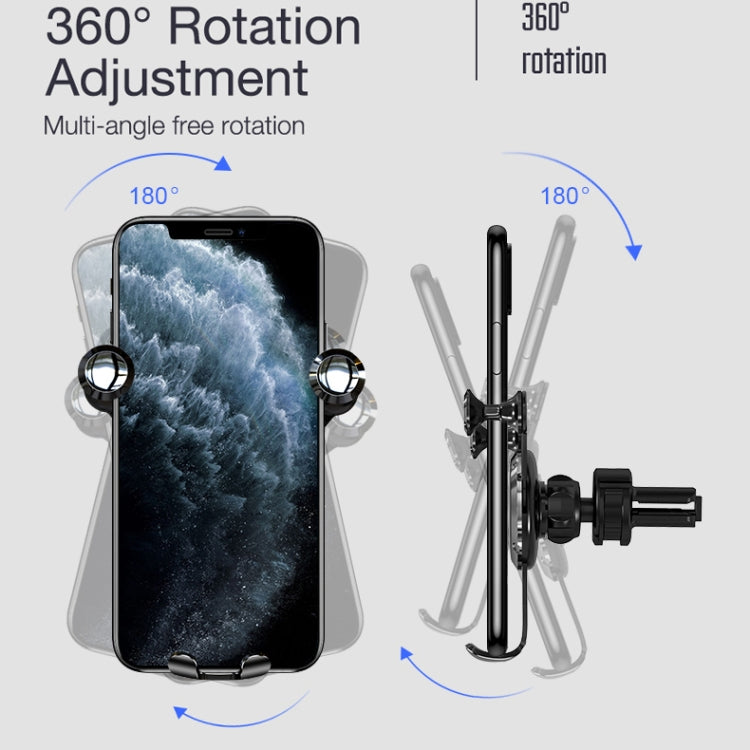 CAFELE Joint Series Universal Aluminum Alloy Rotatable Air Outlet Car Gravity Bracket Mobile Phone Holder Suitable for 4-7 inch Mobile Phone