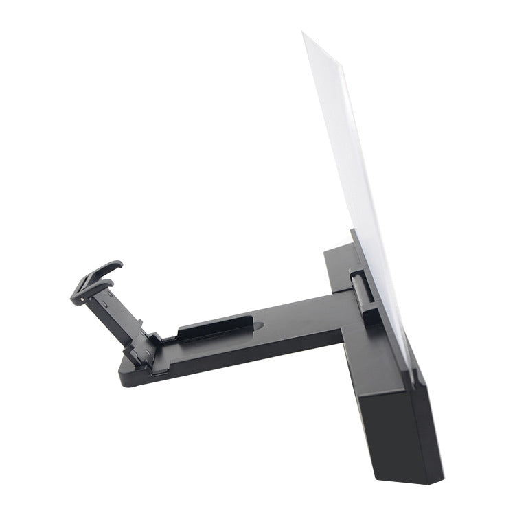 L2 12.0 Inch Universal Foldable Mobile Phone Screen Magnifier with Bluetooth Speaker, without Lazy Bracket, Size: 18.5x16.5x2cm(Black)