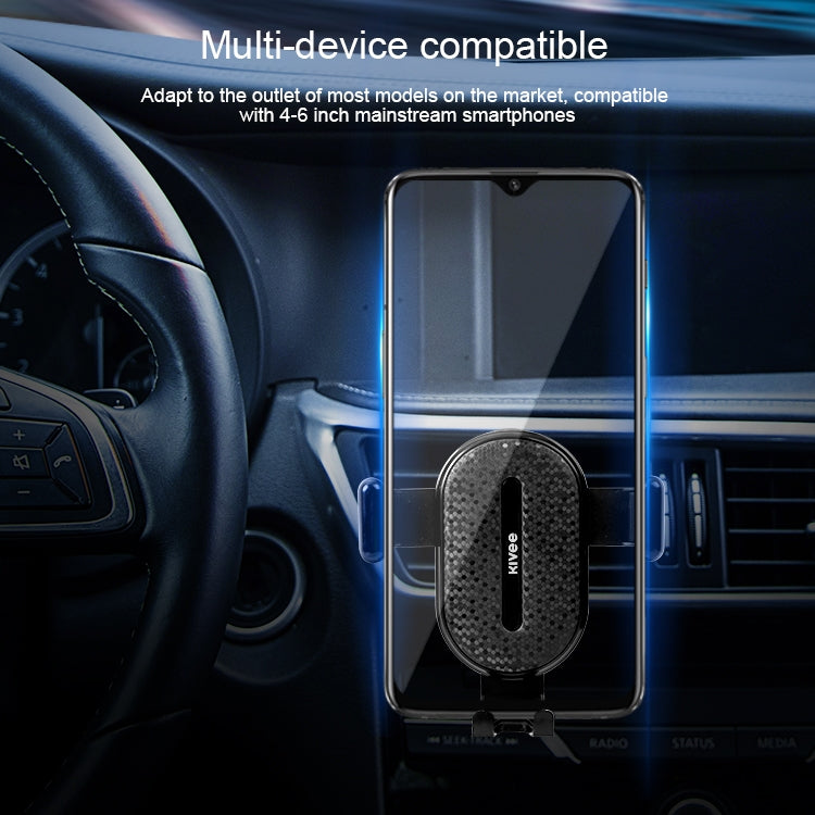 KIVEE KV-UC08 Universal Car Gravity Mobile Phone Holder Bracket (Black)