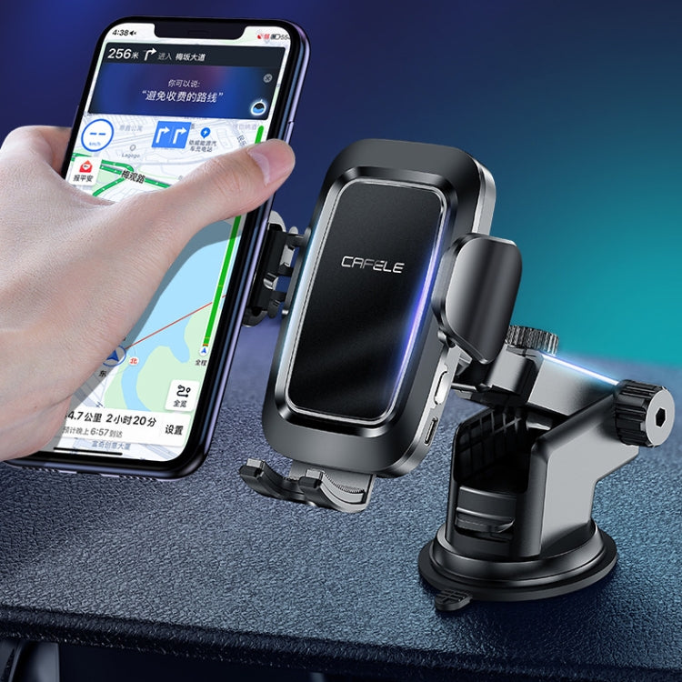 CAFELE Otto Series Car Water Cup (Fort) Holder,Suction Cup Telescopic Section + Cup Mouth Section(Black)