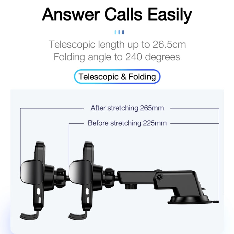 CAFELE Otto Series Car Water Cup (Fort) Holder,Suction Cup Retractable(Black)