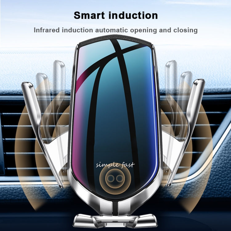 R2 Universal Infrared Induction Car Air Outlet Wireless Charging Mobile Phone Holder