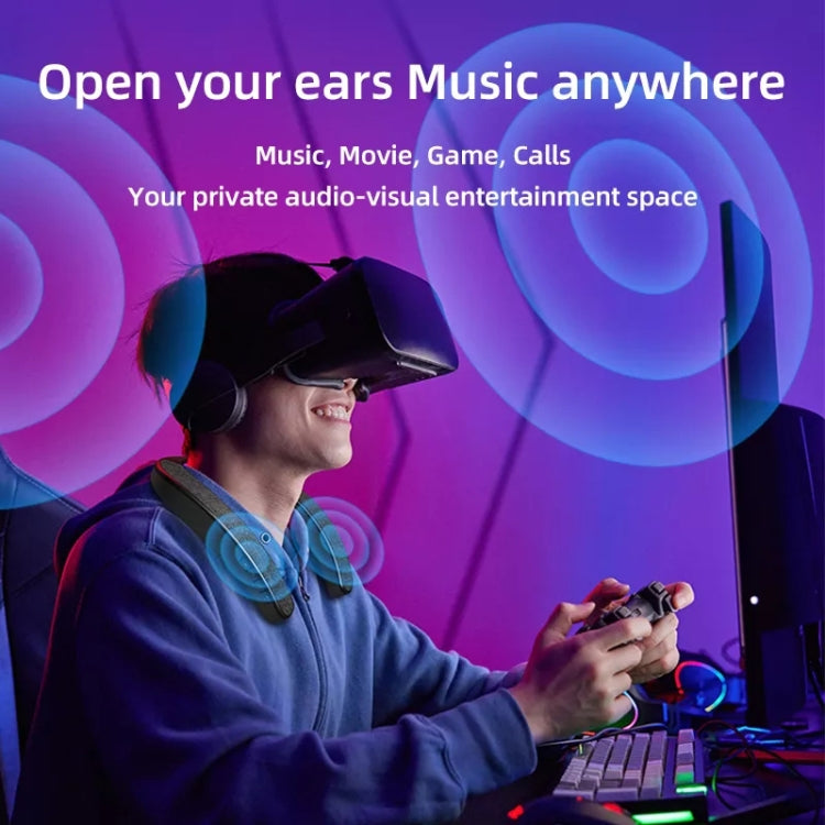 EBS-905 Portable Neck Stereo Wireless Bluetooth Speaker (Black)