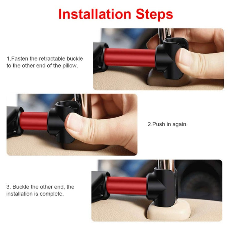 CHZ-06 Retractable Car Backrest Holder for 7-14 inch Mobile Phones / Tablets