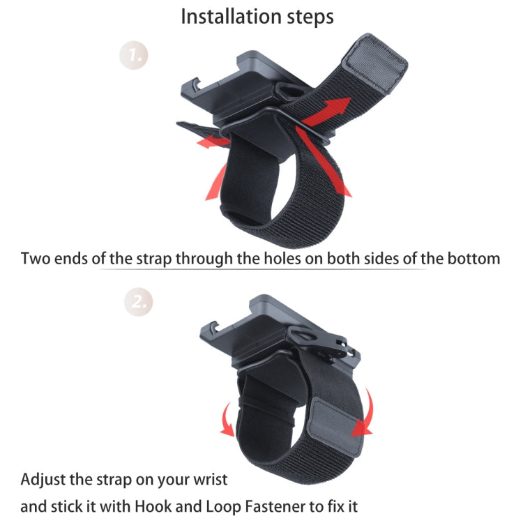 Elastic Wristband Hands Free Phone Holder(Black)