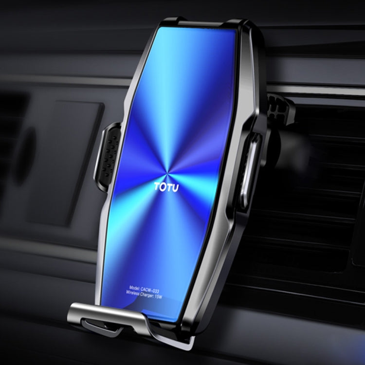 TOTU CACW-033 Armor Sereis 15W Max Fast Charge Automatic Clamping Arm Car Mount