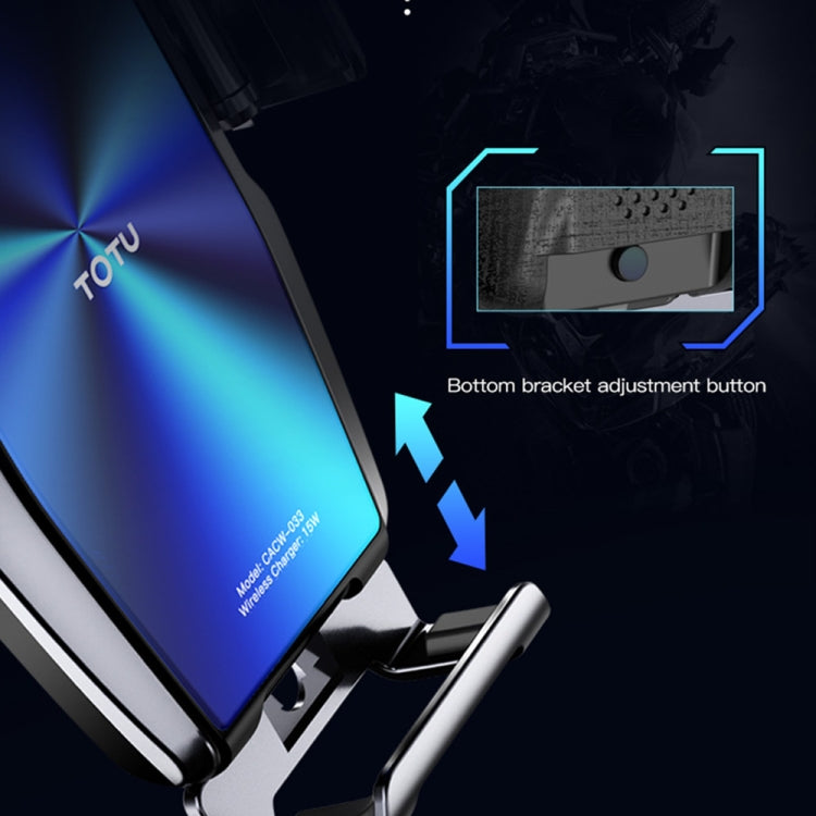 TOTU CACW-033 Armor Sereis 15W Max Fast Charge Automatic Clamping Arm Car Mount