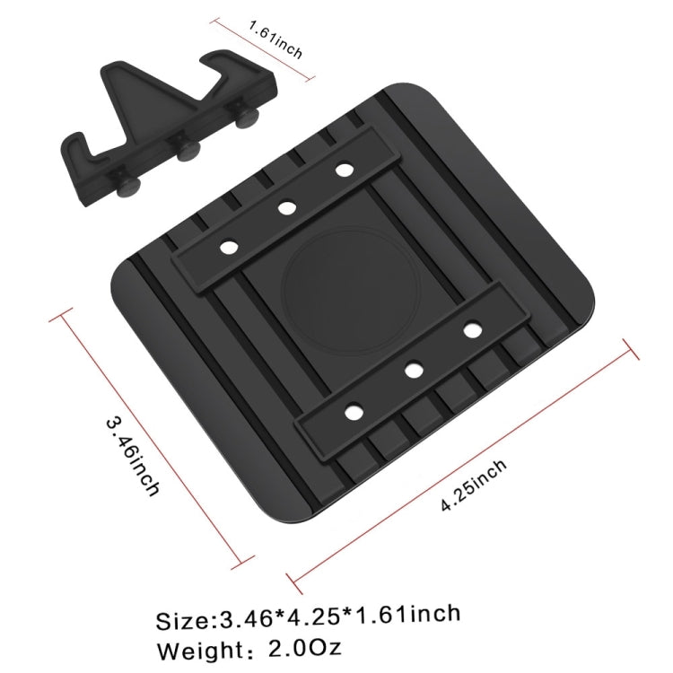 HAMTOD Universal Soft Silicone Detachable Car Phone Holder Stand Mount, for iPhone, Samsung, Sony, Lenovo, HTC, Huawei, and other Smartphones(Black)