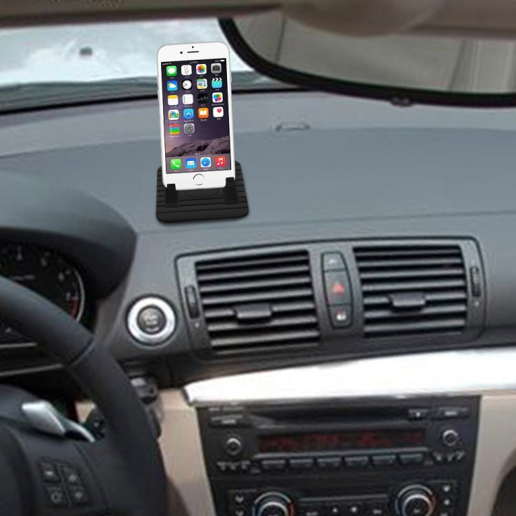 HAMTOD Universal Soft Silicone Detachable Car Phone Holder Stand Mount, for iPhone, Samsung, Sony, Lenovo, HTC, Huawei, and other Smartphones(Black)