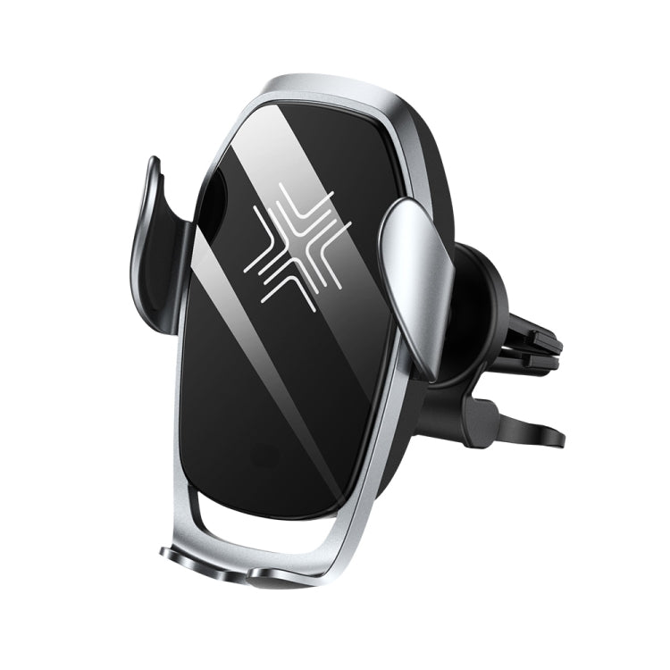 ROCK W28 15W QI Induction Wireless Charging Car Air Outlet Bracket for 4.7-6.5 inch Mobile Phones(Tarnish)