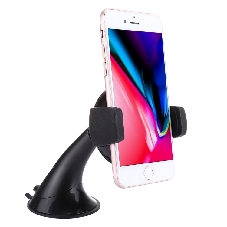 Universal 360 Degree Rotate Car Wireless Charger Phone Holder Stand Mount, Clip Width: 53-108mm, For iPhone, Samsung, LG, Nokia, HTC, Huawei, and other Smartphones(Black)
