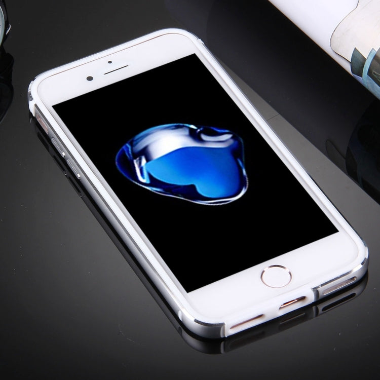 For iPhone 8 Plus & 7 Plus TPU + Aluminum Alloy Bumper Frame