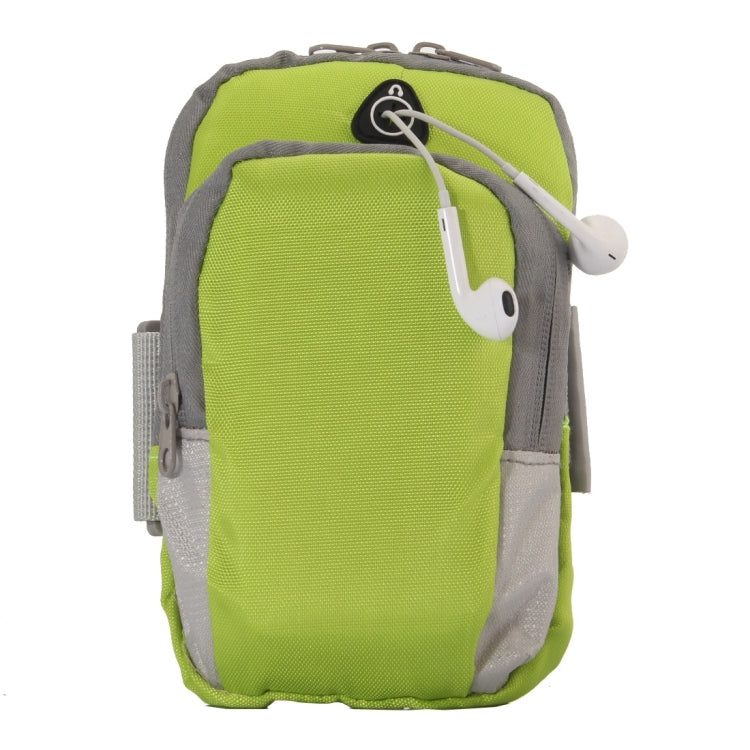 Universal Zipper Double Bag Multi-functional Sport Arm Case with Earphone Hole for iPhone X , iPhone, Samsung, HTC, Sony, Lenovo, Huawei, Xiaomi and other Smartphones, Internal Size: 17.5x10x3cm