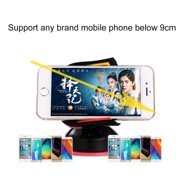 TOTUDESIGN CT12-Sports Car Style Universal 360 Degree Rotation Cohesive Silicone Car Mount 3.5-6.0 inch Phone Holder, For iPhone, Galaxy, Sony, Lenovo, HTC, Huawei, and other Smartphones