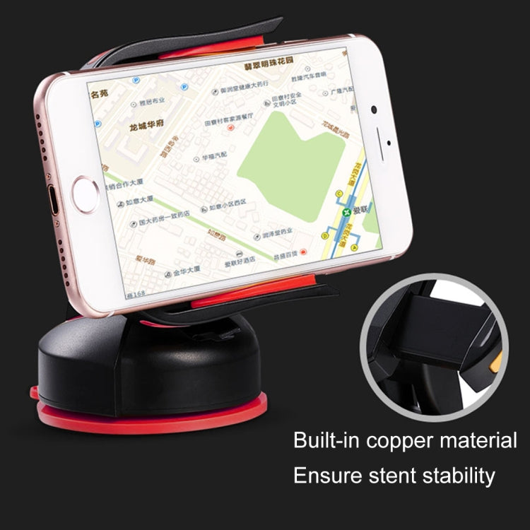 TOTUDESIGN CT12-Sports Car Style Universal 360 Degree Rotation Cohesive Silicone Car Mount 3.5-6.0 inch Phone Holder, For iPhone, Galaxy, Sony, Lenovo, HTC, Huawei, and other Smartphones