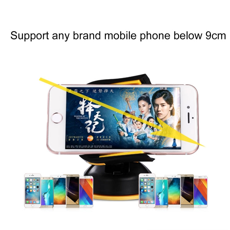 TOTUDESIGN CT12-Sports Car Style Universal 360 Degree Rotation Cohesive Silicone Car Mount 3.5-6.0 inch Phone Holder, For iPhone, Galaxy, Sony, Lenovo, HTC, Huawei, and other Smartphones