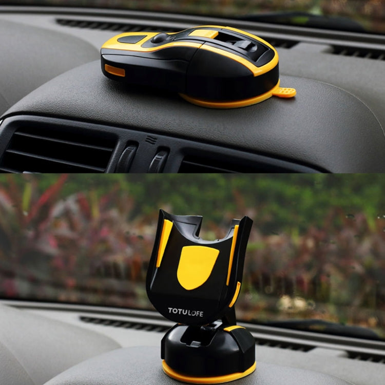 TOTUDESIGN CT12-Sports Car Style Universal 360 Degree Rotation Cohesive Silicone Car Mount 3.5-6.0 inch Phone Holder, For iPhone, Galaxy, Sony, Lenovo, HTC, Huawei, and other Smartphones