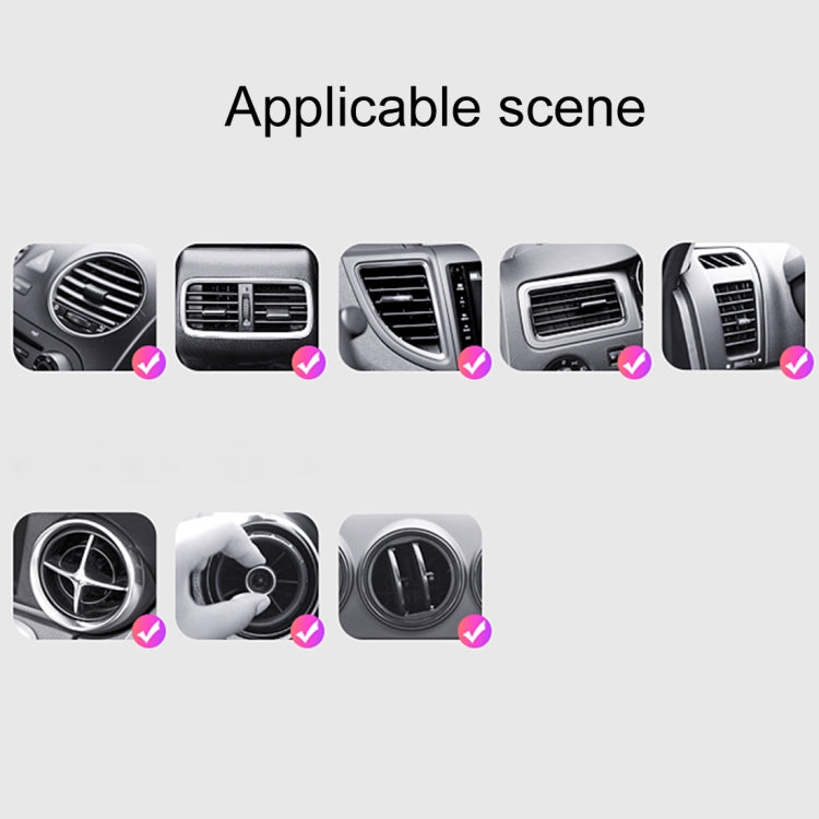 HAMTOD HFC200 10W Output Qi Standard Car Air Outlet Vent Wireless Charging Mount Holder with LED Indicator, For iPhone, Galaxy, Huawei, Xiaomi, LG, HTC and other QI Standard Smart Phones(Black)