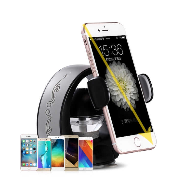TOTUDESIGN CT11-Perfume Series Universal 360 Degree Rotation Osculum Type Car Mount 3.5-6.0 inch Phone Holder, For iPhone, Galaxy, Sony, Lenovo, HTC, Huawei, and other Smartphones