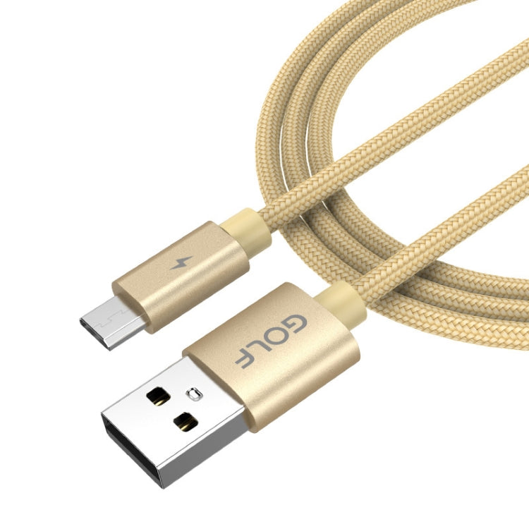 GOLF GC-76M 5A Micro USB Alloy Fast Charging Cable, Length: 1m
