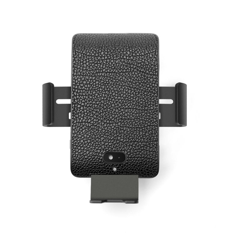 C13 10W Leather Texture Car Wireless Charger for iPhone XR / XS Max / Galaxy S9+ / S9 / Huawei Mate 20 Pro and Other Qi-compatible Phone, Support Voice Control(Black)