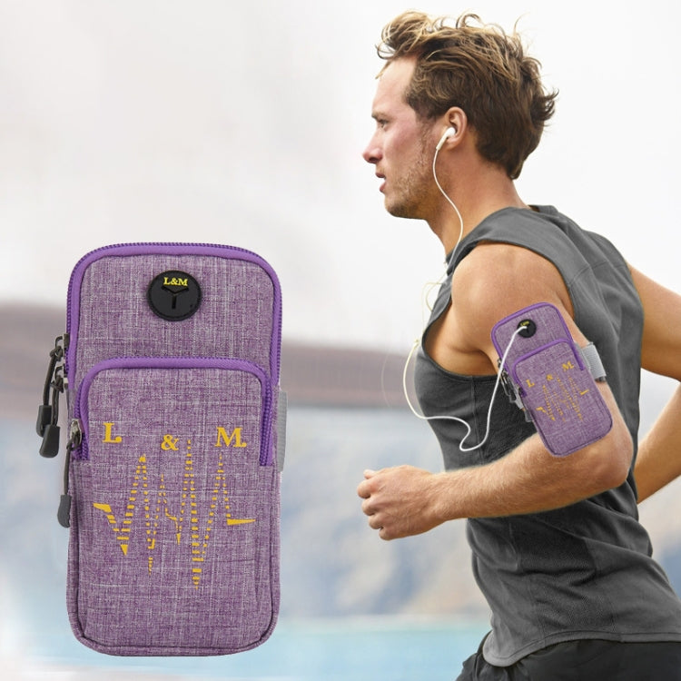 Universal 6.2 inch or Under Phone Zipper Double Bag Multi-functional Sport Arm Case with Earphone Hole, For iPhone, Samsung, Sony, Oneplus, Xiaomi, Huawei, Meizu, Lenovo, ASUS, Cubot, Ulefone, Letv, DOOGEE, Vkworld, and other Smartphones