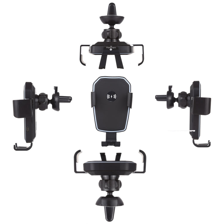 K81 10W QI Universal Rotating Gravity Induction Car Wireless Charging Mobile Phone Holder with Suction Cup